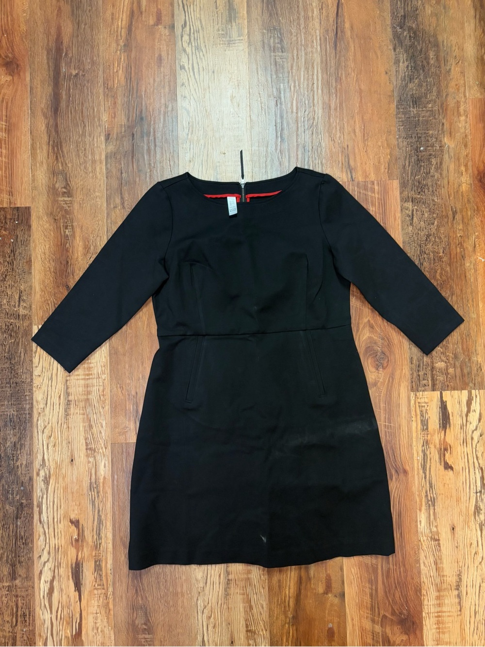 SPANX Black Long-Sleeve Sheath Dress